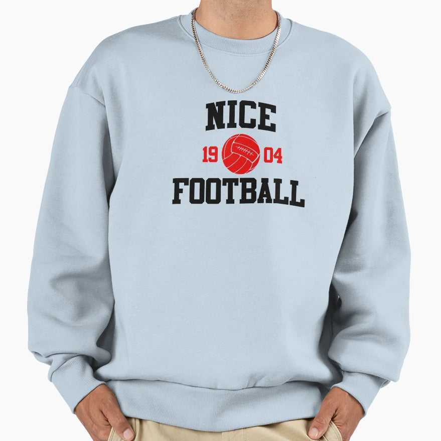 Nice Football Athletic College 2 Sweatshirt - Aesthetic Graphic for Adults - T-Shirt, Sweatshirt, Hoodie