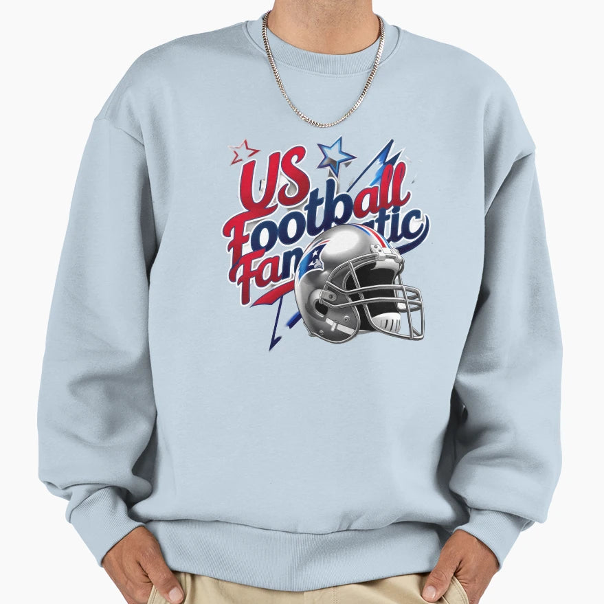 Usa Football Fanatic T-Shirt - Graphic Print for Adults - T-Shirt, Sweatshirt, Hoodie