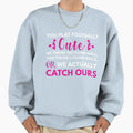 Cheerleaders We Throw 100 Pounds Sweatshirt - Aesthetic Graphic for Adults - T-Shirt, Sweatshirt, Hoodie