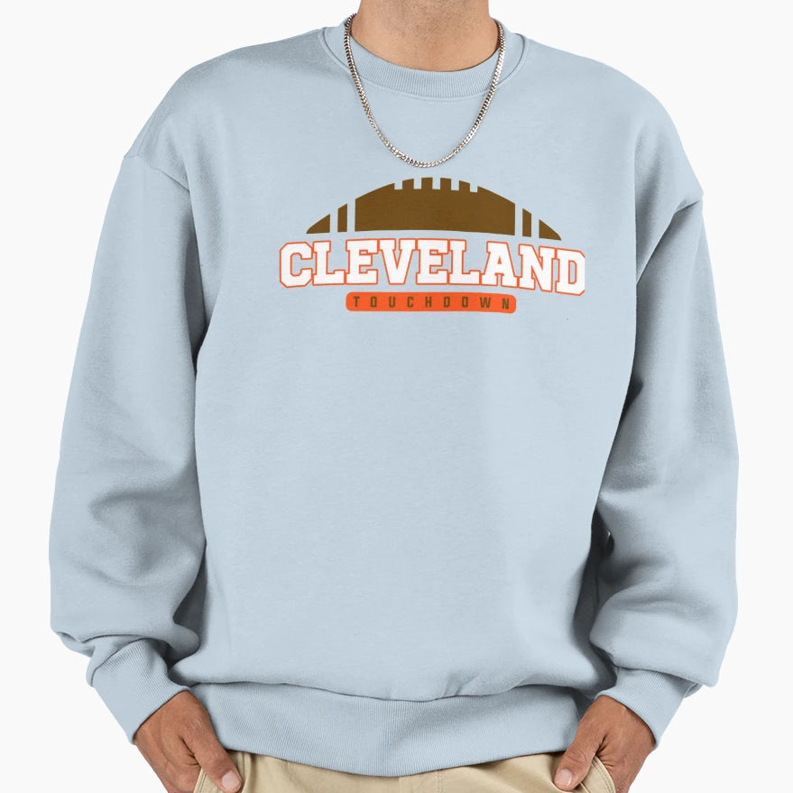 Cleveland Football Team 1 Sweatshirt - Aesthetic Graphic Men Women - T-Shirt, Sweatshirt, Hoodie