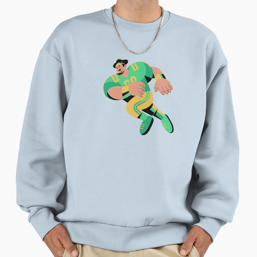 Star American Football Player Sweatshirt - Aesthetic Graphic Unisex - T-Shirt, Sweatshirt, Hoodie