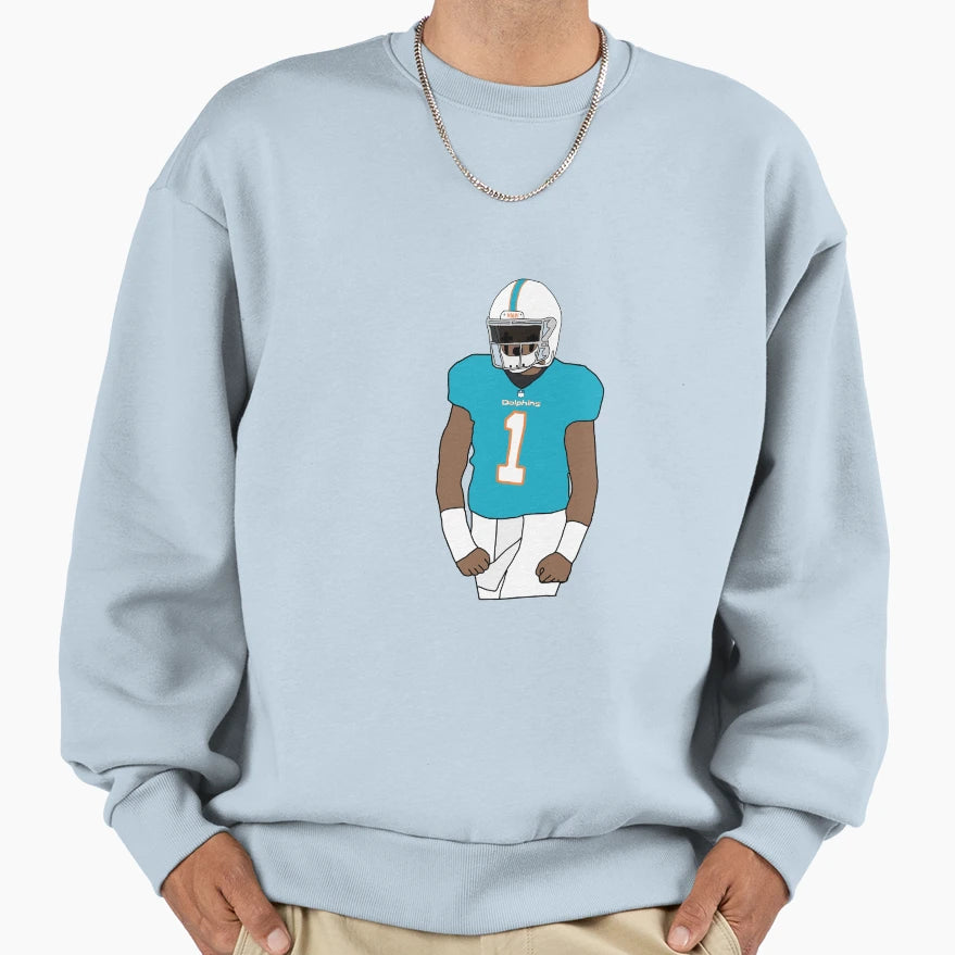 TT Miami Dolphins Sweatshirt - Minimalist Print Unisex - T-Shirt, Sweatshirt, Hoodie