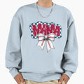 Baseball Mama Coquette Bow Game Sweatshirt - Streetwear Style for Adults - T-Shirt, Sweatshirt, Hoodie