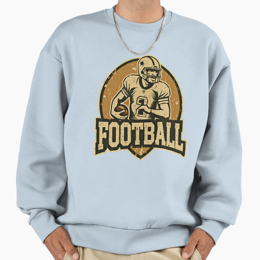 Football Sports Logo Sweatshirt - Graphic Print for Adults - T-Shirt, Sweatshirt, Hoodie