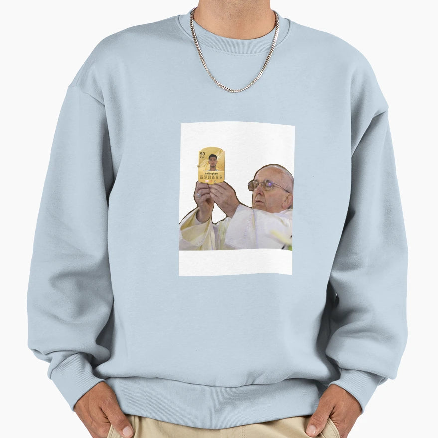 Jude Bellingham X Pope Francis Sweatshirt - Unique Graphic Men Women - T-Shirt, Sweatshirt, Hoodie