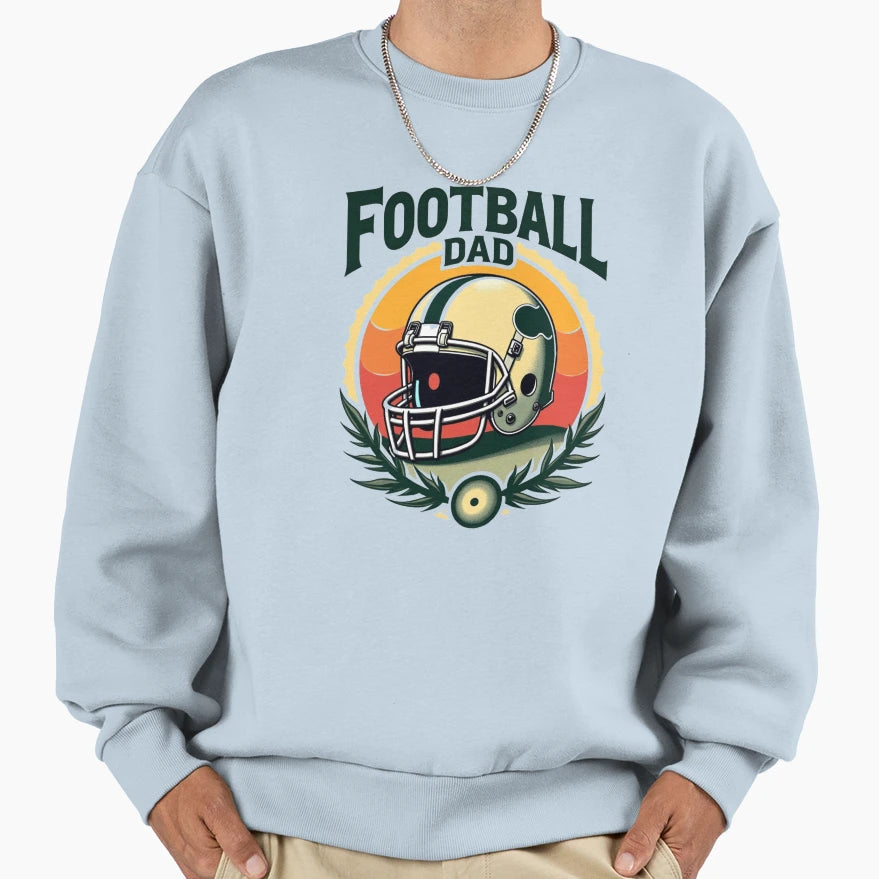 Football Dad Proud Sports Dad Gift Football T-Shirt - Graphic Print Unisex - T-Shirt, Sweatshirt, Hoodie