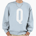 Big Letter Q Sweatshirt - Aesthetic Graphic Unisex - T-Shirt, Sweatshirt, Hoodie