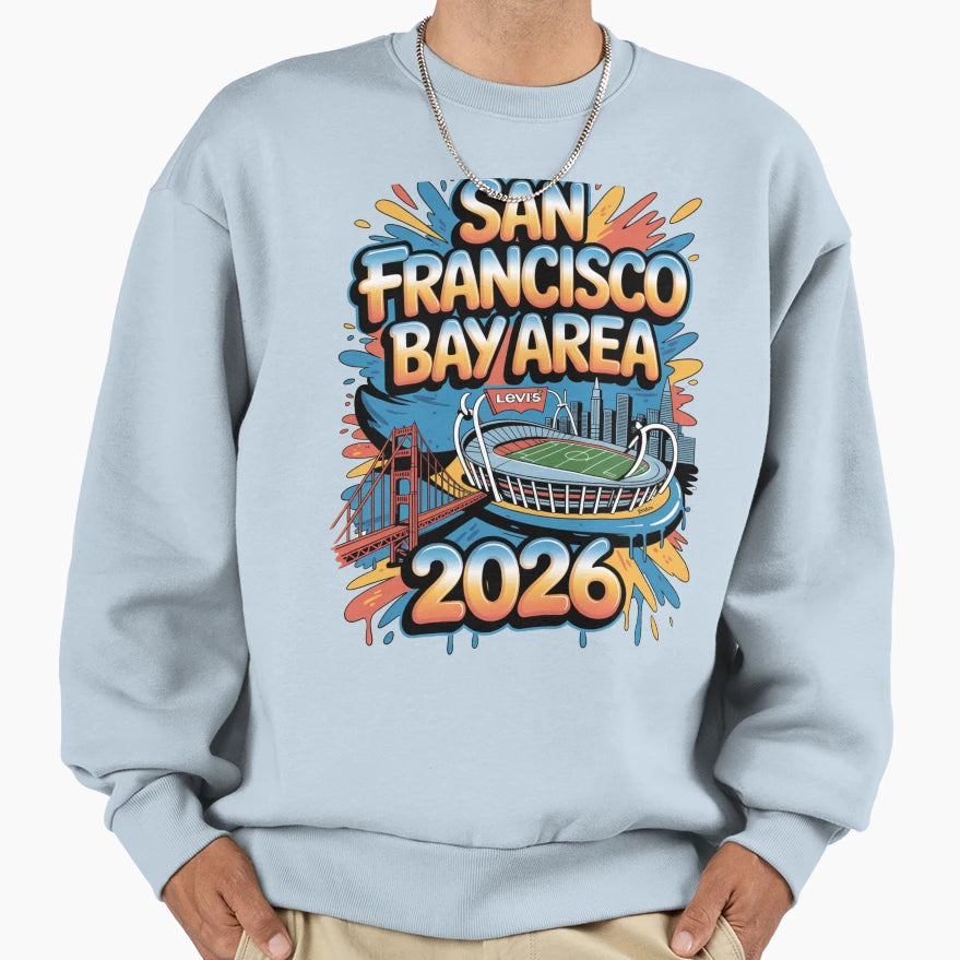 San Francisco Bay Area Golden Gate T-Shirt - Graphic Print for Adults - T-Shirt, Sweatshirt, Hoodie