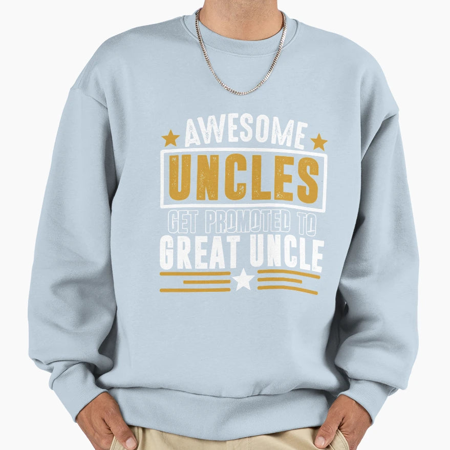 Awesome Uncles Pregnancy Reveal Great T-Shirt - Graphic Print for Adults - T-Shirt, Sweatshirt, Hoodie