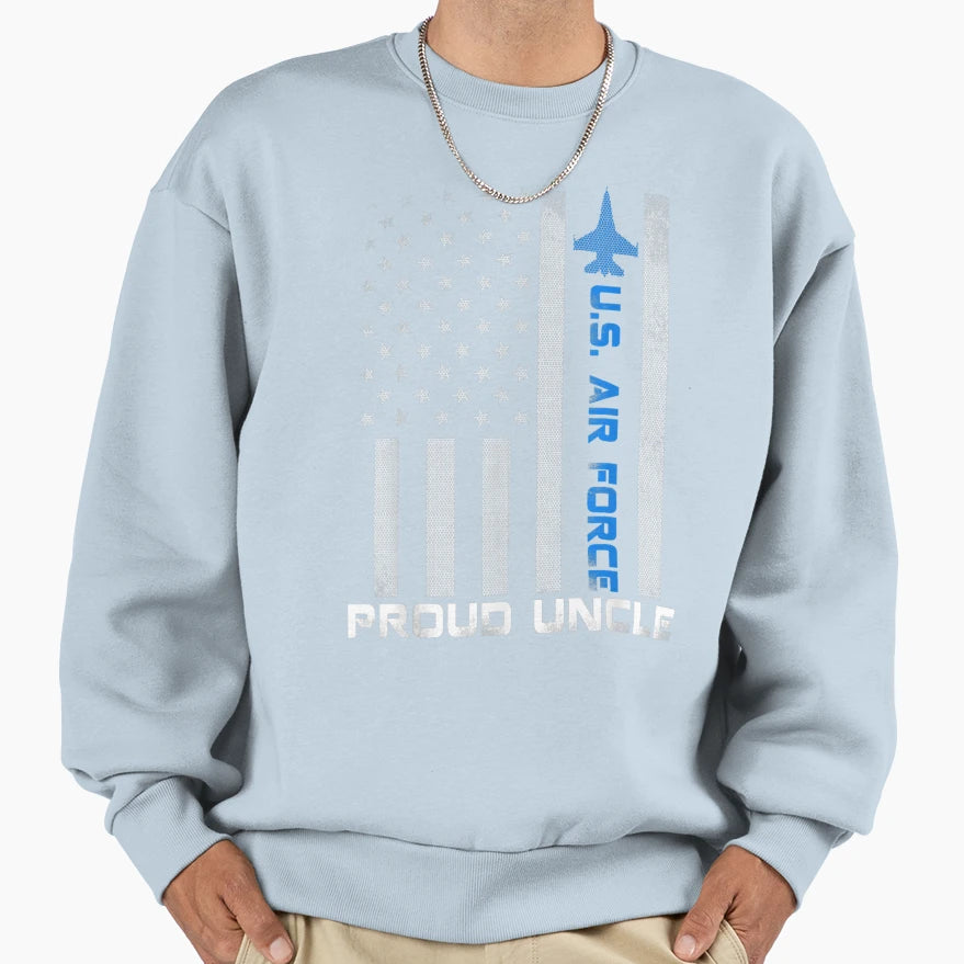 Usaf Proud Us Air Force Uncle Sweatshirt - Custom Art Print for Adults - T-Shirt, Sweatshirt, Hoodie