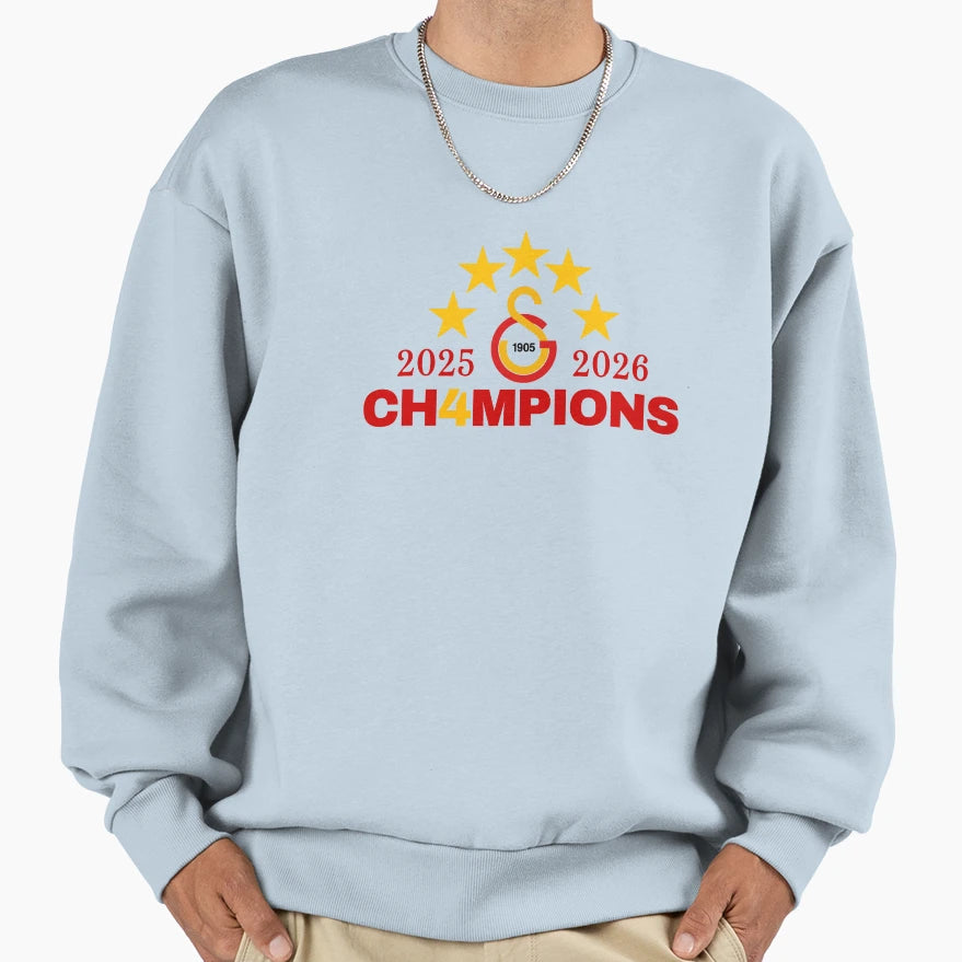 Galatasaray Fan Celebration 2026 Sweatshirt - Streetwear Style for Adults - T-Shirt, Sweatshirt, Hoodie