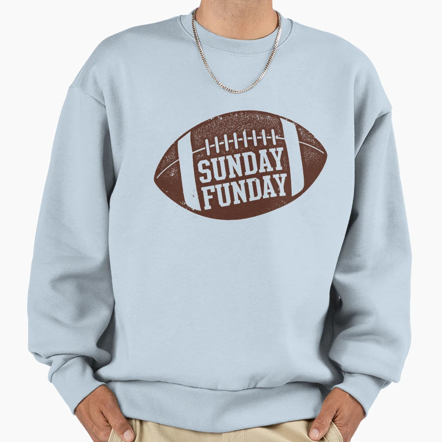 Sunday Funday American Football Fan T-Shirt - Aesthetic Graphic Unisex - T-Shirt, Sweatshirt, Hoodie