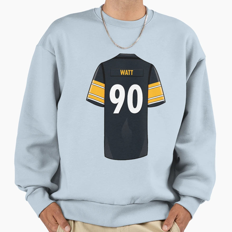 Tj Watt Jersey Sweatshirt - Unique Graphic for Adults - T-Shirt, Sweatshirt, Hoodie