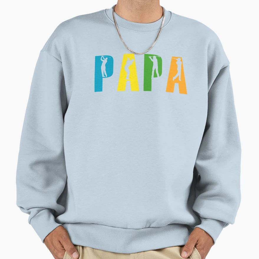 Golfing Golfer Grandpa Gift Golf Sweatshirt - Minimalist Print for Adults - T-Shirt, Sweatshirt, Hoodie