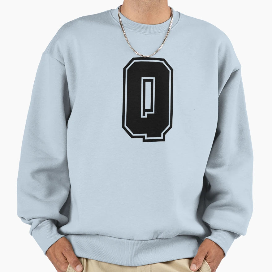 Letter Q Sweatshirt - Fun Novelty Design for Adults - T-Shirt, Sweatshirt, Hoodie