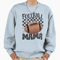 Football Mama Glitter Sweatshirt - Unique Graphic Unisex - T-Shirt, Sweatshirt, Hoodie