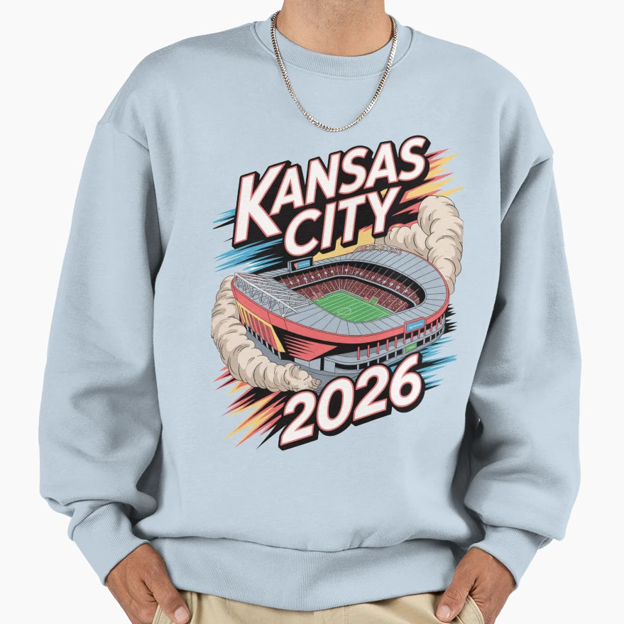 Kansas City 2026 Arrowhead Stadium T-Shirt - Novelty Apparel Unisex - T-Shirt, Sweatshirt, Hoodie