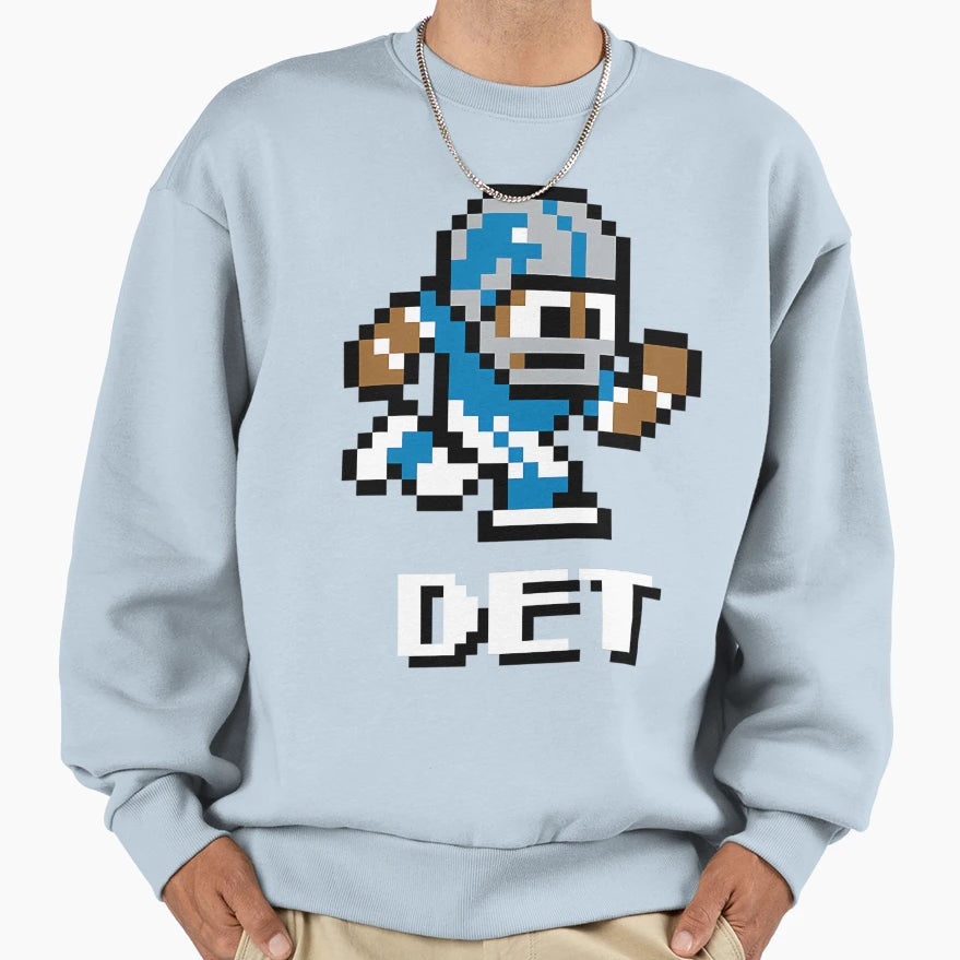 Detroit Lions Tecmo Super Bowl Sweatshirt - Trendy Graphic for Adults - T-Shirt, Sweatshirt, Hoodie