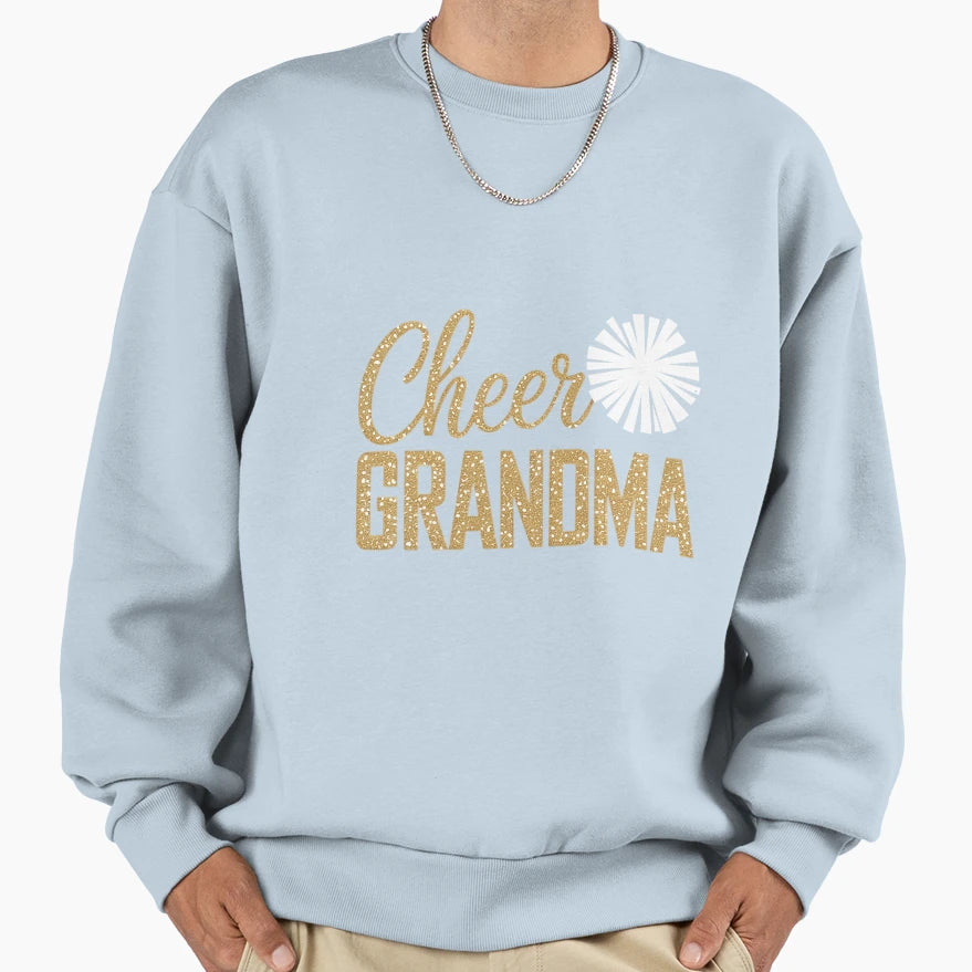 Cheer Grandma Cheerleader Grandmother Sweatshirt - Unique Graphic Men Women - T-Shirt, Sweatshirt, Hoodie