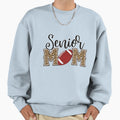 Football Senior Mom Leopard Proud Sweatshirt - Trendy Graphic for Adults - T-Shirt, Sweatshirt, Hoodie