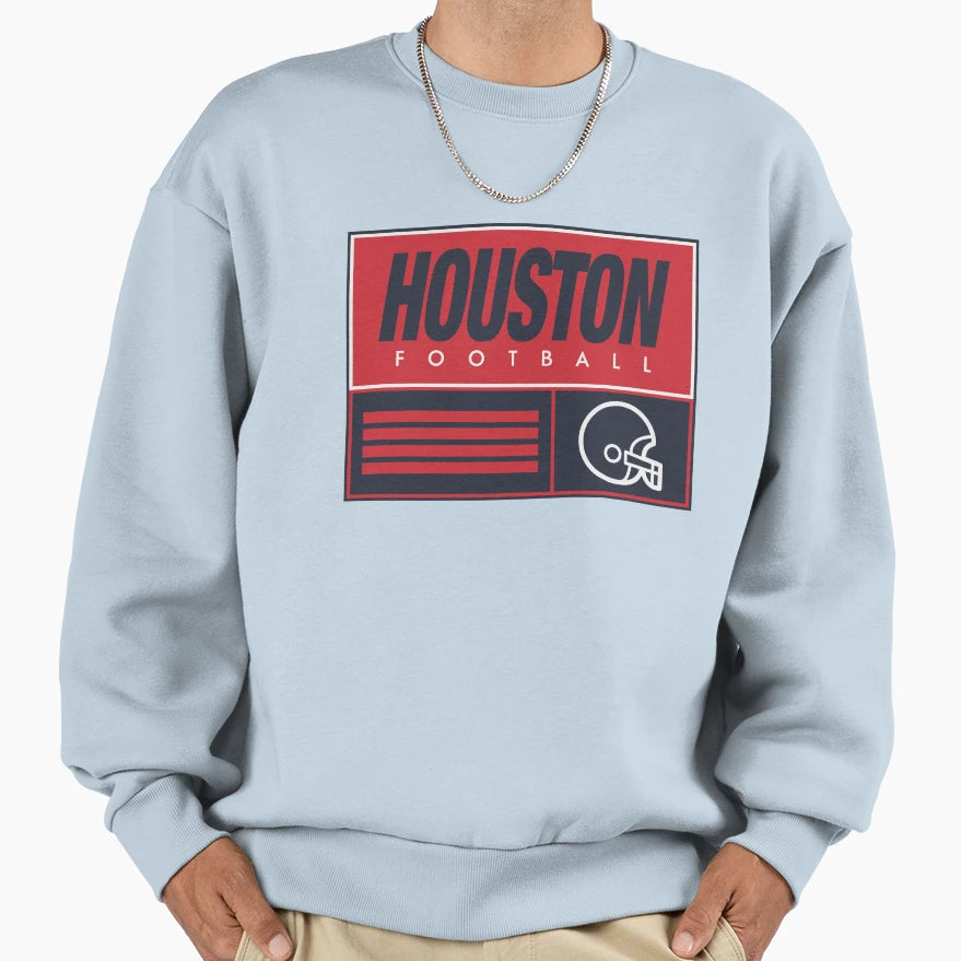 Houston Soccer Sweatshirt - Aesthetic Graphic for Adults - T-Shirt, Sweatshirt, Hoodie