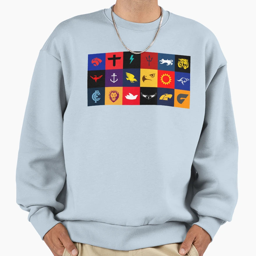Afl Teams Sweatshirt - Novelty Apparel for Adults - T-Shirt, Sweatshirt, Hoodie