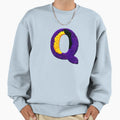 Letter Q Monogram Typography Collage Sweatshirt - Unique Graphic Men Women - T-Shirt, Sweatshirt, Hoodie