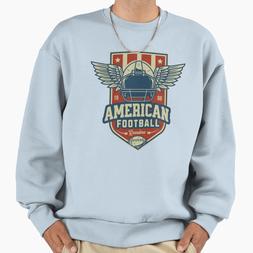 American Football Grandma Sweatshirt - Trendy Graphic for Adults - T-Shirt, Sweatshirt, Hoodie