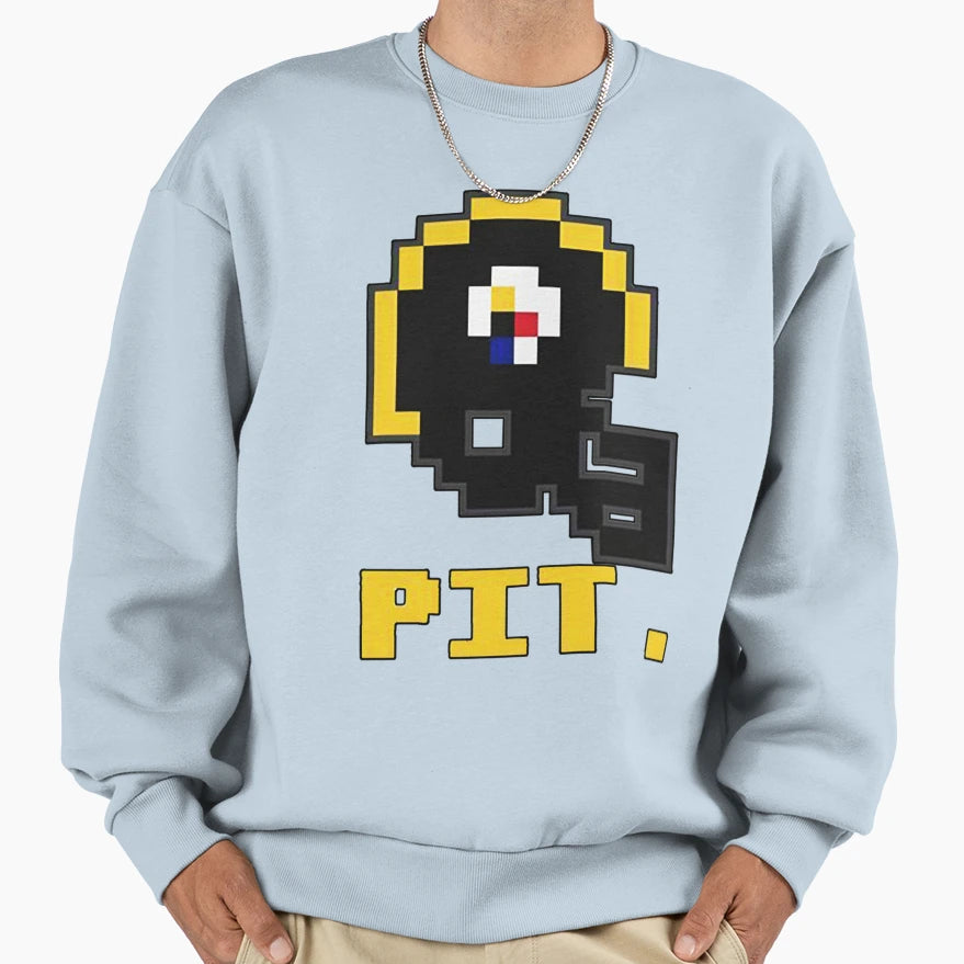 Pittsburgh Football Tecmo Bowl Sweatshirt - Casual Everyday Wear Men Women - T-Shirt, Sweatshirt, Hoodie