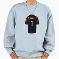 Jamarr Chase Jersey Sweatshirt - Aesthetic Graphic for Adults - T-Shirt, Sweatshirt, Hoodie