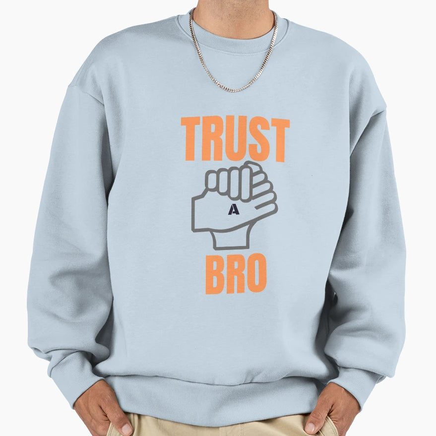Trust Bro Illustration Loving Sweatshirt - Custom Art Print for Adults - T-Shirt, Sweatshirt, Hoodie