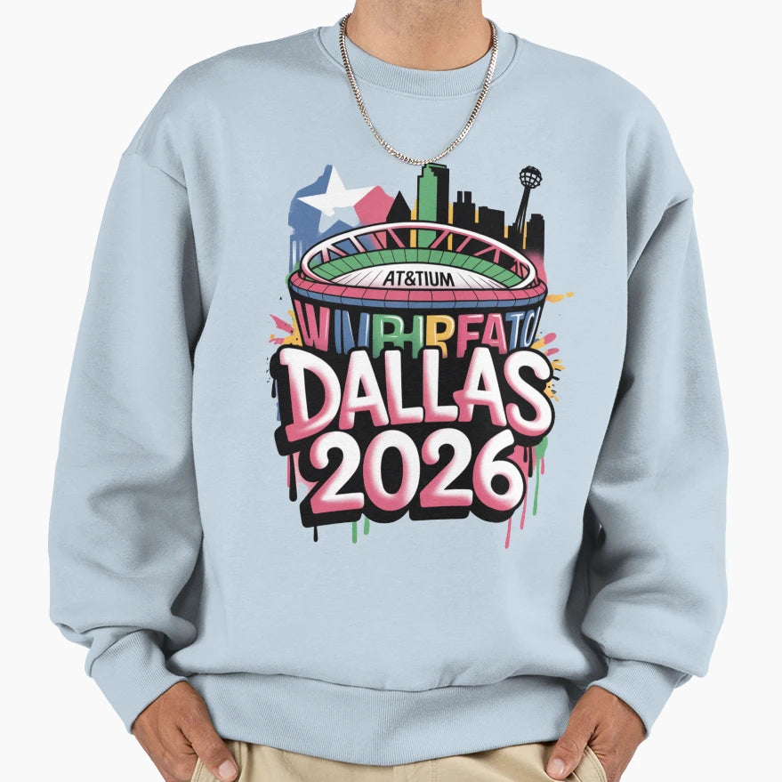 Dallas 2026 Texas Soccer Souvenir V3 T-Shirt - Streetwear Style Men Women - T-Shirt, Sweatshirt, Hoodie