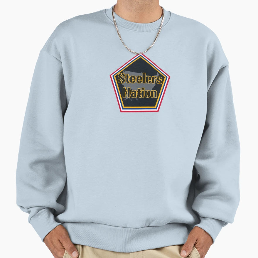 Steelers Nation Steelers Gold Sweatshirt - Minimalist Print for Adults - T-Shirt, Sweatshirt, Hoodie