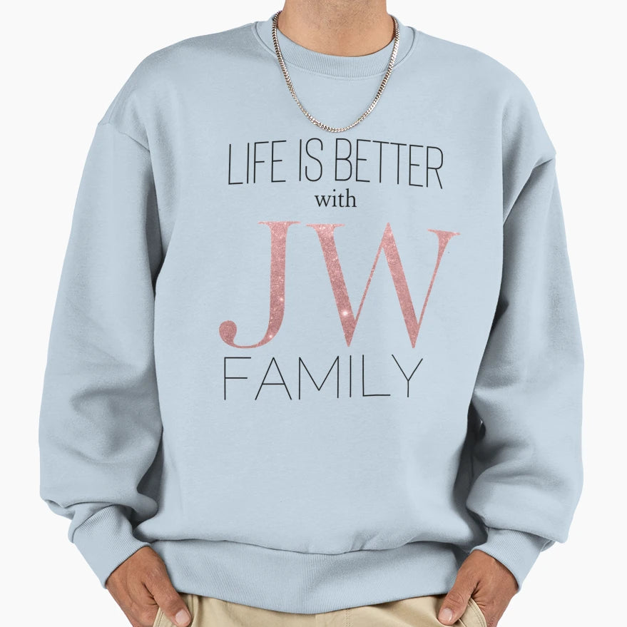 Jw Family Sweatshirt - Trendy Graphic for Adults - T-Shirt, Sweatshirt, Hoodie