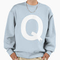 Q White Sweatshirt - Casual Everyday Wear Unisex - T-Shirt, Sweatshirt, Hoodie