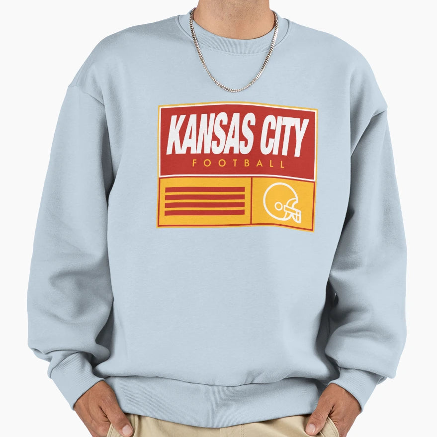 Kansas City Football Sweatshirt - Trendy Graphic for Adults - T-Shirt, Sweatshirt, Hoodie