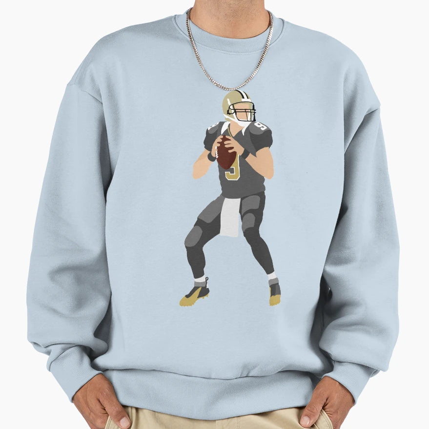 New Orleans Quarterback Sweatshirt - Minimalist Print Men Women - T-Shirt, Sweatshirt, Hoodie