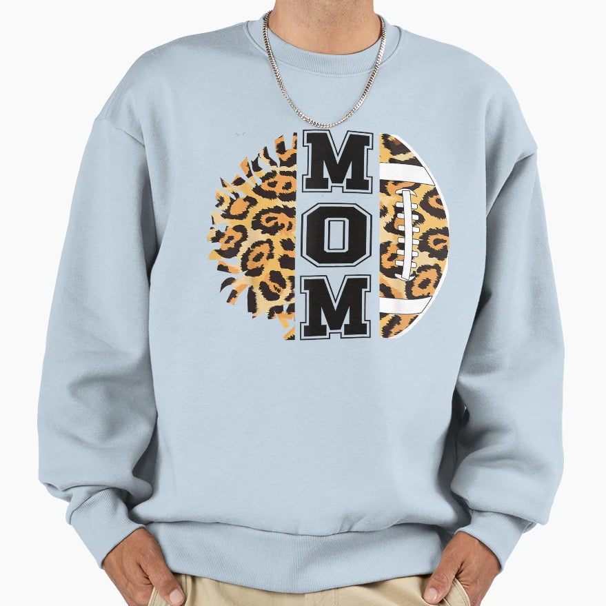 Proud Football And Cheerleading Mom T-Shirt - Minimalist Print Unisex - T-Shirt, Sweatshirt, Hoodie