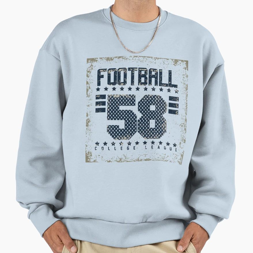 Football College League Sweatshirt - Trendy Graphic Unisex - T-Shirt, Sweatshirt, Hoodie