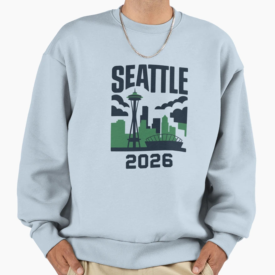 Seattle 2026 Space Needle Stadium T-Shirt - Streetwear Style Unisex - T-Shirt, Sweatshirt, Hoodie