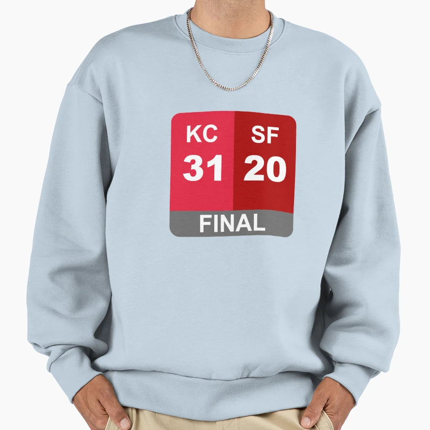 Super Bowl Liv Final Score Sweatshirt - Custom Art Print for Adults - T-Shirt, Sweatshirt, Hoodie