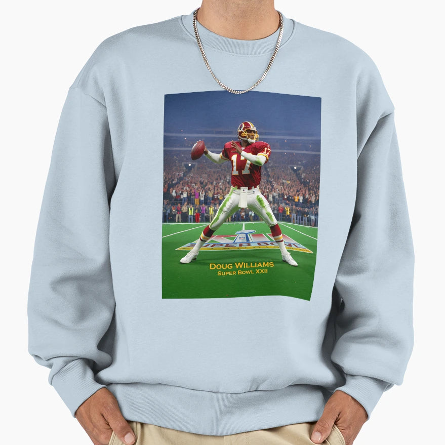 Doug Williams Super Bowl Xxii Sweatshirt - Streetwear Style for Adults - T-Shirt, Sweatshirt, Hoodie