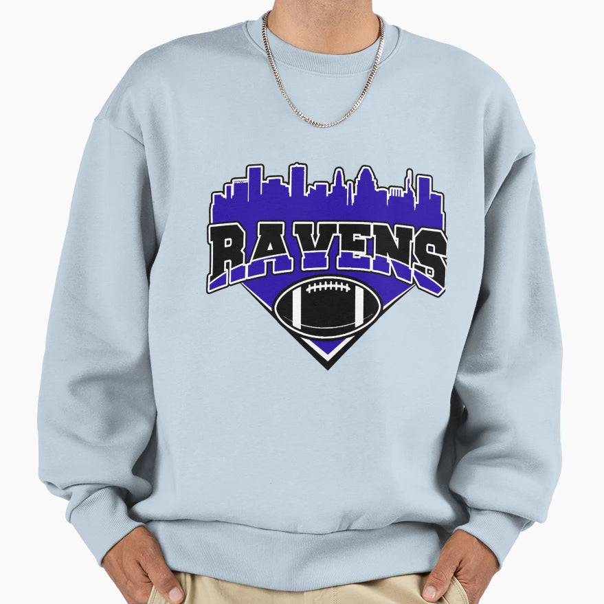Art Baltimore Ravens Sweatshirt - Aesthetic Graphic for Adults - T-Shirt, Sweatshirt, Hoodie