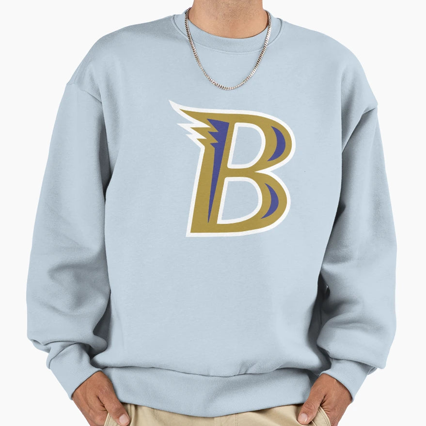 B Raven Letter Sweatshirt - Trendy Graphic for Adults - T-Shirt, Sweatshirt, Hoodie