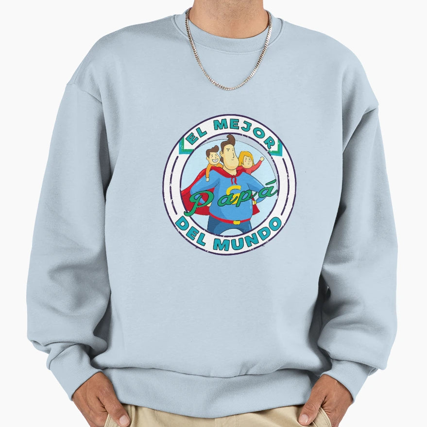 El Mejor Papa Del Mundo Best Father T-Shirt - Fun Novelty Design Men Women - T-Shirt, Sweatshirt, Hoodie