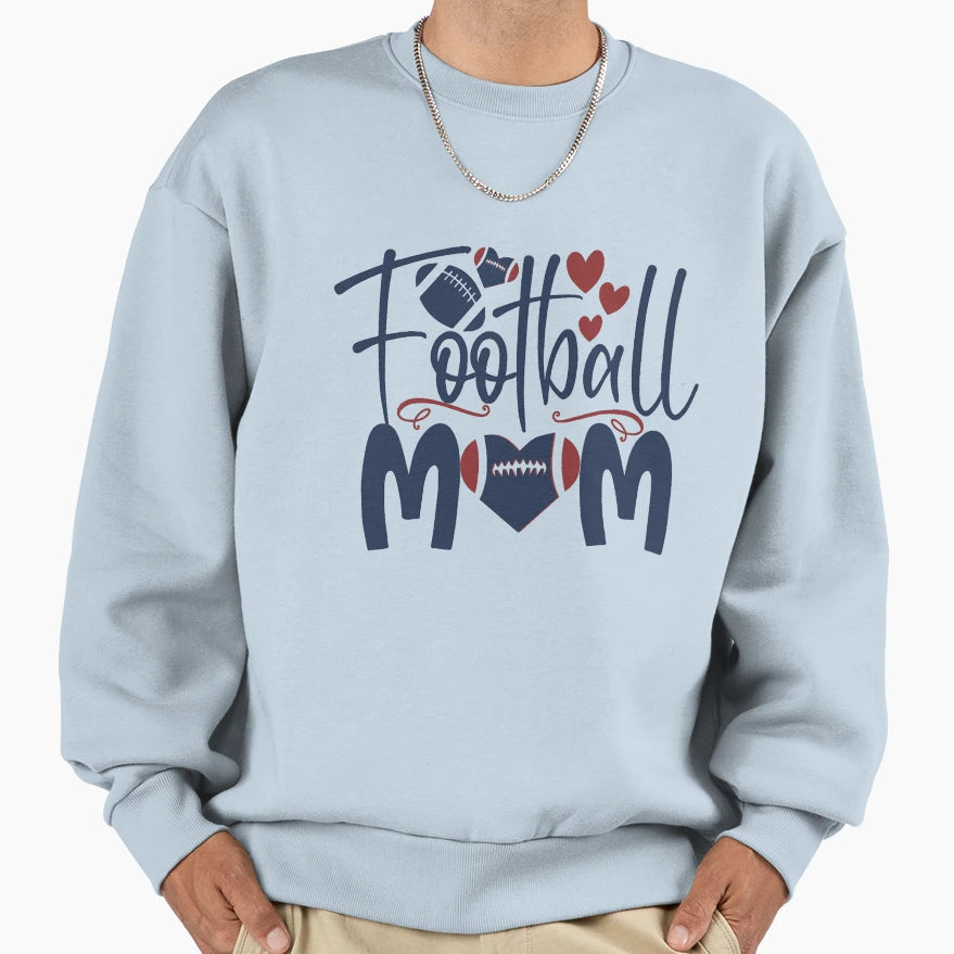 Football Mom Sweatshirt - Custom Art Print Unisex - T-Shirt, Sweatshirt, Hoodie