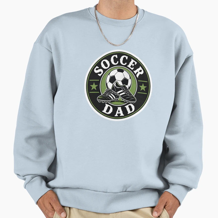 Soccer Dad Badge Sweatshirt - Unique Graphic Men Women - T-Shirt, Sweatshirt, Hoodie