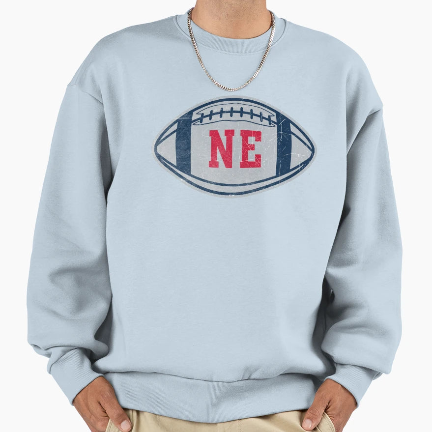 New England Throwback Football Sweatshirt - Aesthetic Graphic Men Women - T-Shirt, Sweatshirt, Hoodie