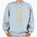 Stylish Golden Alphabet To Zee Sweatshirt - Trendy Graphic for Adults - T-Shirt, Sweatshirt, Hoodie