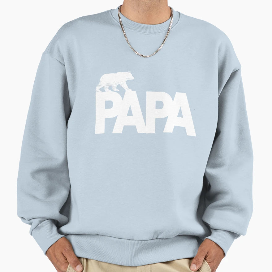 Papa Bear Sweatshirt - Trendy Graphic Unisex - T-Shirt, Sweatshirt, Hoodie